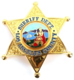 LOS ANGELES COUNTY SHERIFF DEPT. OBSOLETE BADGE