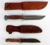 WWII FIGHTING KNIFE LOT PAL & DATED CAMILLUS