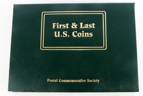 FIRST & LAST US COINS SET POSTAL COMMEMORATIVE SET