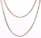 14K YELLOW GOLD BOX CHAIN NECKLACE 32 INCH