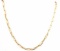 18KT GOLD PAPER CLIP CHAIN NECKLACE