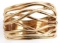 14KT GOLD MODERN FREEFORM RING SZ 8.75