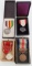 WWII IMPERIAL JAPANESE MEDAL LOT OF 4