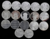 SILVER ROUNDS 1 OZ FINE SILVER LOT OF 16 1/2 OZ