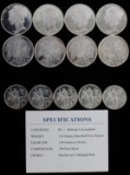 8 SILVER ROUNDS 1 OZ  & 1/2 OZ PAUL REVERE ROUNDS