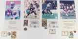 4 NFL AUTOGRAPHS EMMITT SMITH SAYERS MARINO BROOKS