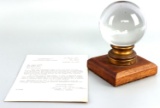 VINTAGE CRYSTAL BALL FROM JAMES MORAN COLLECTION