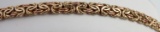 14K TWO TONE GOLD BYZANTINE LINK BRACELET