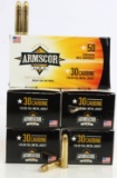 250 ROUNDS OF ARMSCOR 30 CARBINE AMMO 110GR FMJ