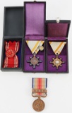 WWII IMPERIAL JAPANESE MEDAL LOT OF 4