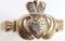 DIAMOND 10K YELLOW GOLD CLADDAGH RING