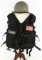 US NAVY TACTICAL FLOTATION VEST & GREY M1 HELMET