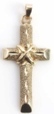 14KT GOLD CROSS PENDANT