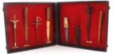 CASED SET OF 8 WORLD COUNTRY LETTER OPENERS