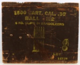 WWII 1500 CART 30 CAL BALL M2 AMMO BOX