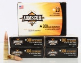 100 ROUNDS OF 300 BACKOUT 147 GR FMJ AMMO