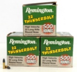 1500 ROUNDS OF .22 THUNDERBOLT REMINGTON AMMO