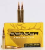 20 ROUNDS OF BERGER 300 PRC AMMUNITION 205 GRAIN