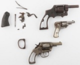 3 ANTIQUE REVOLVERS FOR PARTS IVER JOHNSON