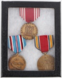 WWII NAMED MEDAL GROUPING LOT AMERICAN CAMPAIGN