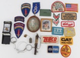 ASSORTED 21 PATCH MILITARY TOOL ZIPPO PHOTO LOT