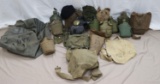 WWII VIETNAM GAS MASK CANTEEN PILOT BAG LOT