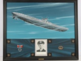 WWII GERMAN U-99 KRETSCHMER PAINTING & SIGNATURE