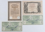 WWII GERMAN REICH BOND & DONATION CERTIFICATE