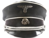 WWII GERMAN REICH SS DACHAU OFFICER VISOR CAP