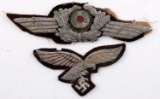 WWII GERMAN REICH LUFTWAFFE COCKADE & EAGLE