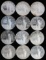 $1 US COMMEMORATIVE SILVER DOLLAR COIN LOT OF 12