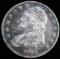 1834 CAPPED BUST 50C LARGE LETTER SILVER COIN