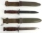 US M3 CAMILLUS AND US M3 FIGHTING KNIFE LOT OF 2