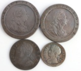 GREAT BRITIAN 1/2 PENNY FARTHING ANTIQUE COIN LOT