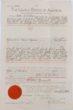 THEODORE ROOSEVELT SIGNED 1903 LAND DOCUMENT