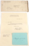 WWII DOUGLAS MACARTHUR SIGNED PAPER