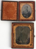 UNION AND CONFEDERATE TINTYPE AND AMBROTYPE