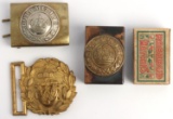 WWI IMPERIAL GERMAN NAVY AND ARMY BELT BUCKLES