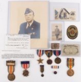 NAMED WWI MEDAL GROUPING LIONEL E. HARTZELL