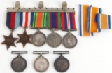 LOT OF 8 CANADIAN AND NAMED BRITISH MEDALS