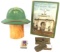 WWI WWII LOT GREEN MOUNTAIN BOYS PITH HELMET