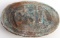 US CIVIL WAR CSA OVAL CARTRIDGE BELT PLATE