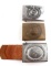 3 WWII GERMAN LUFTWAFFE WAFFEN SS EM BELT BUCKLES
