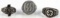 3 WWII GERMAN REICH ADOLT HITLER & SS RUNES RINGS
