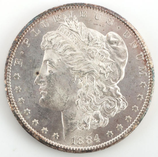 1884-CC CARSON CITY UNC SILVER DOLLAR COIN