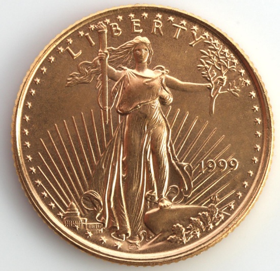 1999 GOLD 1/10 OZ AMERICAN EAGLE COIN