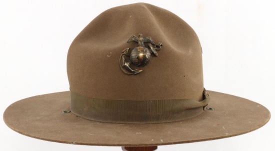WWII USMC MARINE OFFICER CAMPAIGN HAT