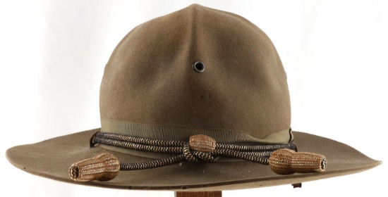 WWI JOHN STETSON CAMPAIGN HAT W OFFICERS CORD