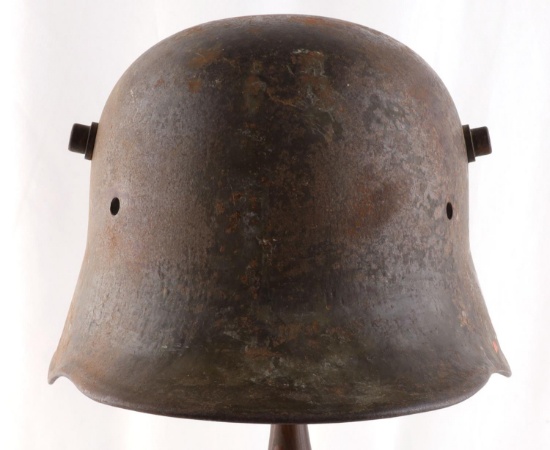 WWI IMPERIAL GERMAN M-17 HELMET BATTLEFIELD RELIC