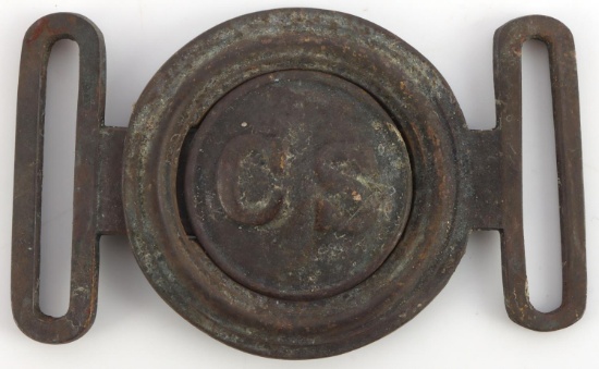 US CIVIL WAR NEW ORLEANS TWO PIECE CS BELT BUCKLE